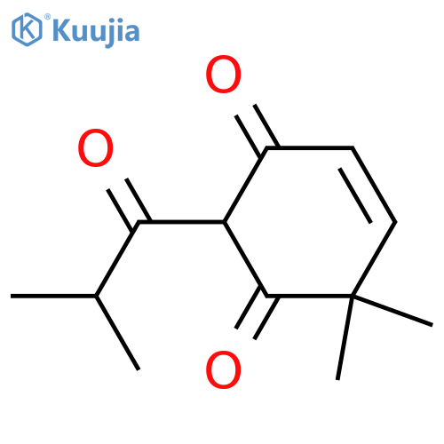4-Cyclohexene-1,3-dione,6,6-dimethyl-2-(2-methyl-1-oxopropyl)- structure