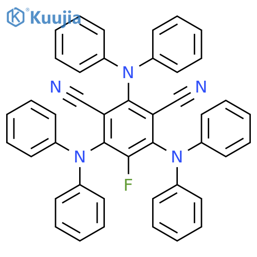 2,4,6-Tris(diphenylamino)-5-fluoroisophthalonitrile structure