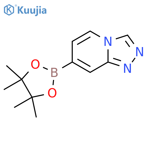 7-(4,4,5,5-tetramethyl-1,3,2-dioxaborolan-2-yl)-1,2,4triazolo4,3-apyridine structure