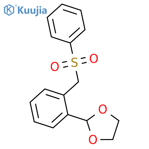 2-2-(Phenylsulfonylmethyl)phenyl-1,3-dioxolane structure