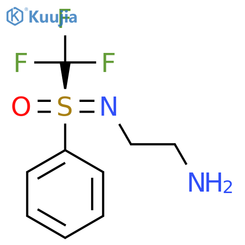 (2-aminoethyl)[(R)-oxo(phenyl)(trifluoromethyl)-lambda6-sulfanylidene]amine structure