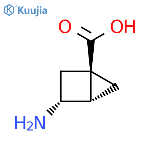 exo-3-aminobicyclo[2.1.0]pentane-1-carboxylic acid structure