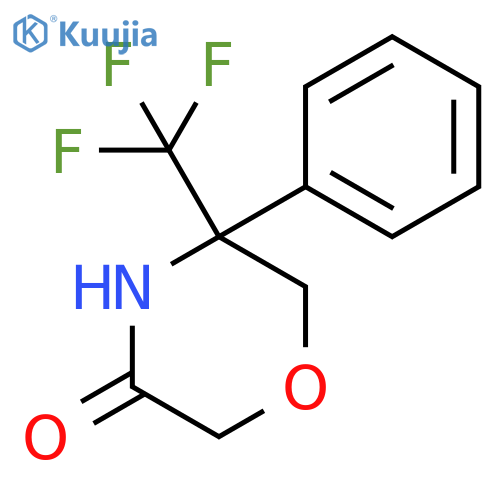 5-Phenyl-5-(trifluoromethyl)morpholin-3-one structure