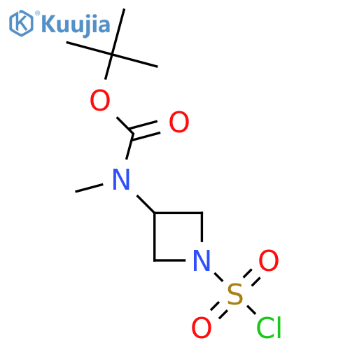 Tert-butyl N-(1-chlorosulfonylazetidin-3-yl)-N-methylcarbamate structure