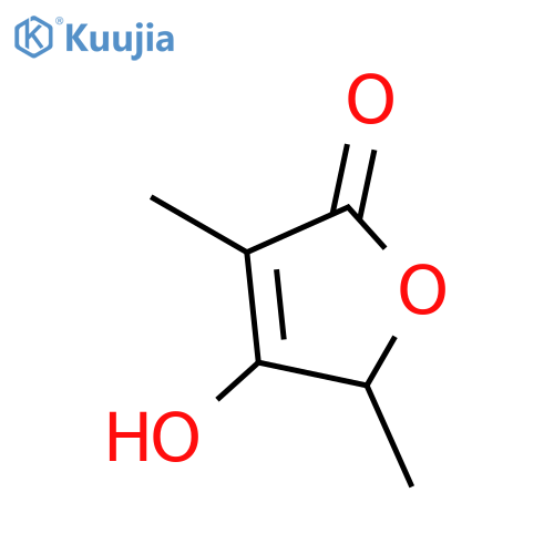 4-hydroxy-3,5-dimethylfuran-2(5H)-one structure