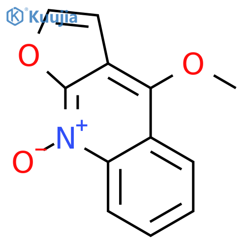Furo[2,3-b]quinoline,4-methoxy-, 9-oxide structure