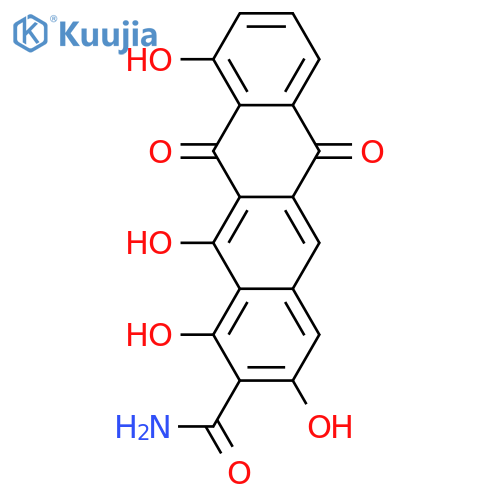6,11-Dihydro-1,3,10,12-tetrahydroxy-6,11-dioxo-2-naphthacenecarboxamide structure