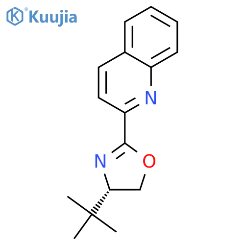 (S)-4-(Tert-Butyl)-2-(quinolin-2-yl)-4,5-dihydrooxazole structure