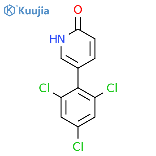 2-Hydroxy-5-(2,4,6-trichlorophenyl)pyridine structure