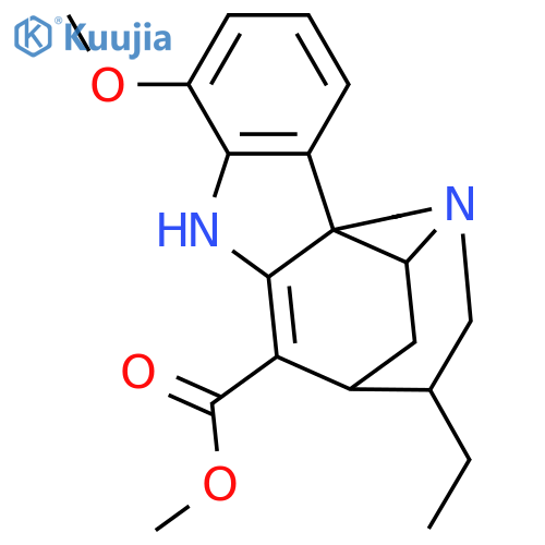 Akuammicine; (-)-form, 12-Methoxy, 19,20S-dihydro structure