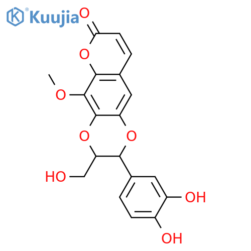 2-(3,4-Dihydroxy-5-methoxyphenyl)-2,3-dihydro-3-(hydroxymethyl)-7H-pyrano[2,3-g]-1,4-benzodioxin-7-one; (7'S,8'S)-form, Demethoxy, 8-methoxy structure