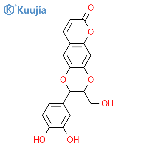 2-(3,4-Dihydroxy-5-methoxyphenyl)-2,3-dihydro-3-(hydroxymethyl)-7H-pyrano[2,3-g]-1,4-benzodioxin-7-one; (7'RS,8'RS)-form, Demethoxy structure