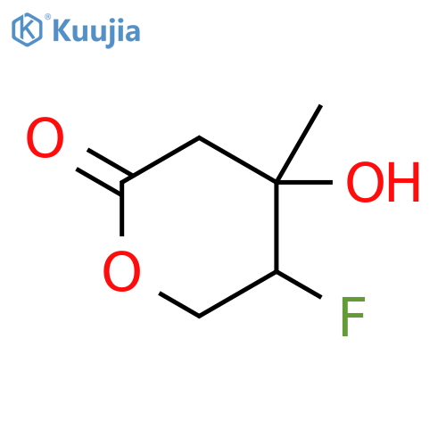 2H-Pyran-2-one,5-fluoro-tetrahydro-4-hydroxy-4-methyl- (9CI) structure