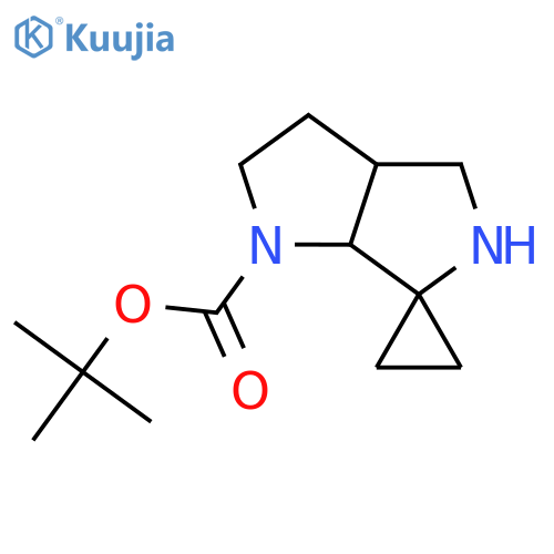 tert-Butyl hexahydro-1'H-spiro[cyclopropane-1,6'-pyrrolo[3,4-b]pyrrole]-1'-carboxylate structure