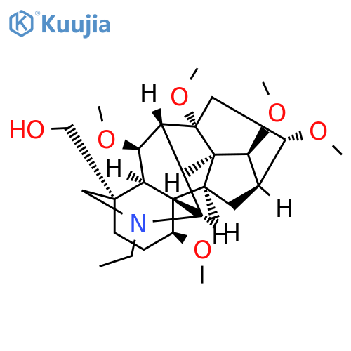 Aconitane-4-methanol,20-ethyl-1,6,8,14,16-pentamethoxy-, (1a,6a,14a,16b)- (9CI) structure