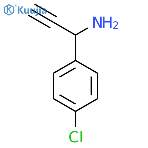 1-(4-Chlorophenyl)prop-2-yn-1-amine structure