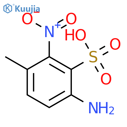 Benzenesulfonic acid,6-amino-3-methyl-2-nitro- structure