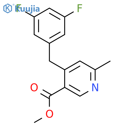 Methyl 4-(3,5-difluorobenzyl)-6-methylnicotinate structure