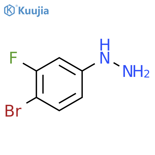 (4-Bromo-3-Fluorophenyl)Hydrazine structure