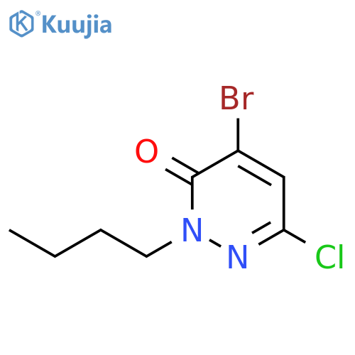 3(2H)-Pyridazinone, 4-bromo-2-butyl-6-chloro- structure
