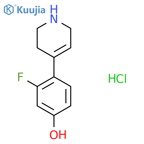 3-Fluoro-4-(1,2,3,6-tetrahydropyridin-4-yl)-phenol hydrochloride structure