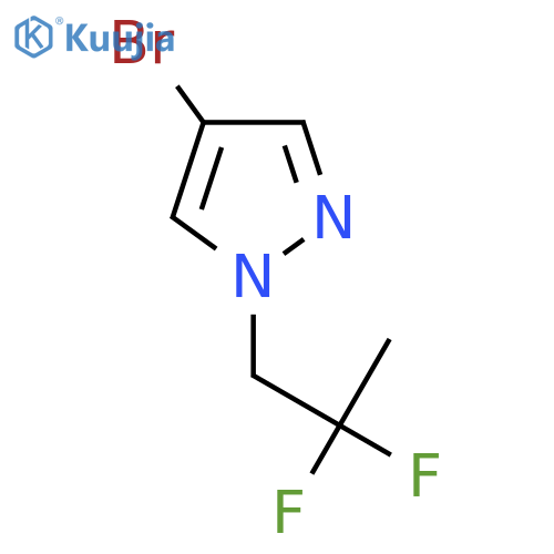4-Bromo-1-(2,2-difluoropropyl)-1H-pyrazole structure