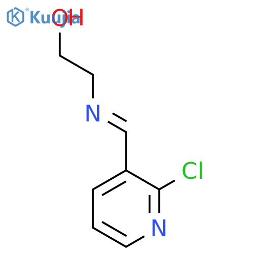 2-{[(1E)-(2-Chloropyridin-3-yl)methylene]amino}ethanol structure