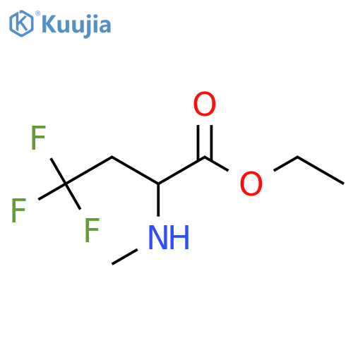 Ethyl 4,4,4-trifluoro-2-(methylamino)butanoate structure
