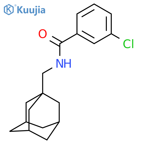 N-(adamantan-1-yl)methyl-3-chlorobenzamide structure