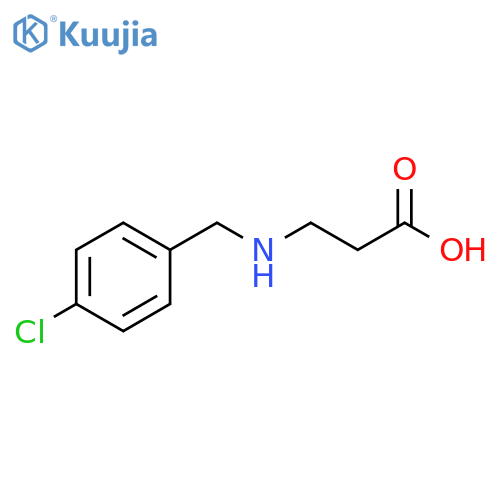 β-Alanine, N-[(4-chlorophenyl)methyl]- structure