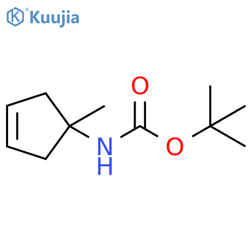 (1-Methyl-cyclopent-3-enyl)-carbamic acid tert-butyl ester structure