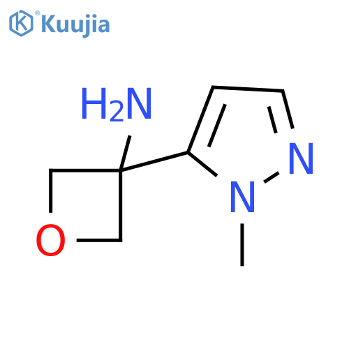 3-(1-methyl-1H-pyrazol-5-yl)oxetan-3-amine structure