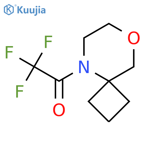 2,2,2-trifluoro-1-{8-oxa-5-azaspiro3.5nonan-5-yl}ethan-1-one structure