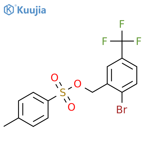 [2-Bromo-5-(trifluoromethyl)phenyl]methyl 4-methylbenzene-1-sulfonate structure