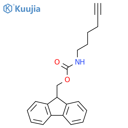 (9H-fluoren-9-yl)methyl N-(hex-5-yn-1-yl)carbamate structure