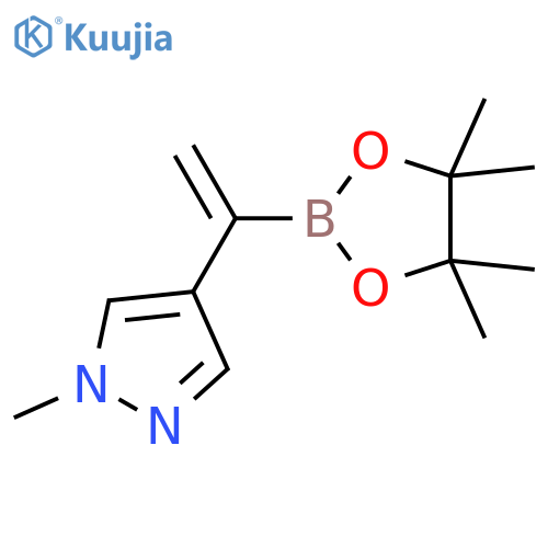 1H-Pyrazole, 1-methyl-4-[1-(4,4,5,5-tetramethyl-1,3,2-dioxaborolan-2-yl)ethenyl]- structure