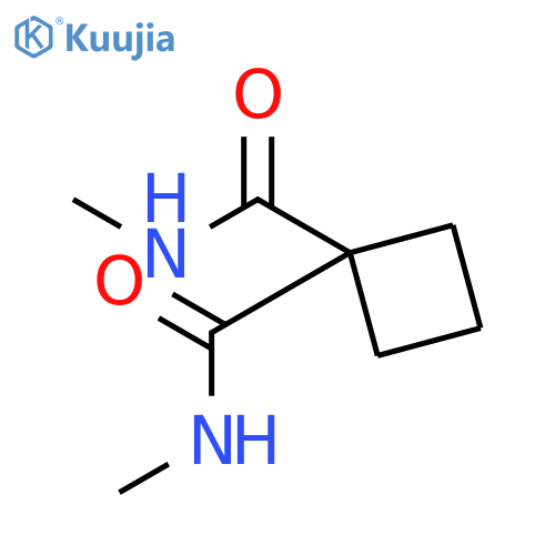 1,1-Cyclobutanedicarboxamide, N,N'-dimethyl- structure