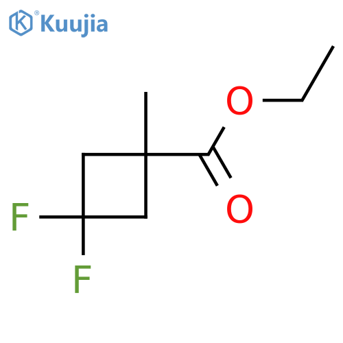 ethyl 3,3-difluoro-1-methylcyclobutane-1-carboxylate structure