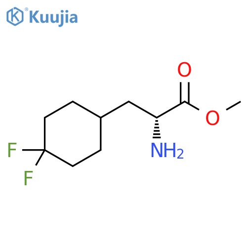 Cyclohexanepropanoic acid, α-amino-4,4-difluoro-, methyl ester, (αR)- structure