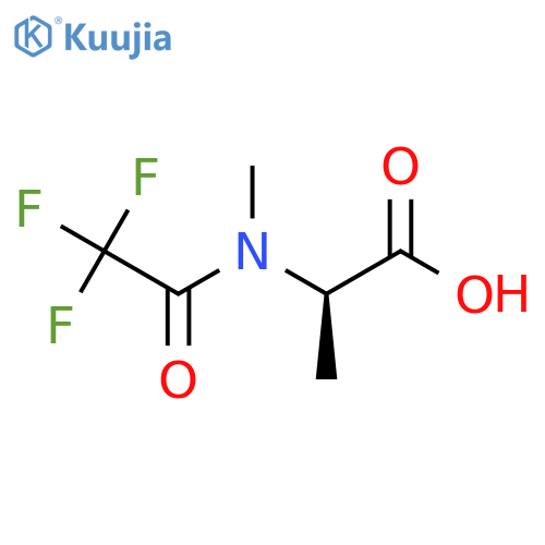 (2R)-2-(2,2,2-trifluoro-N-methylacetamido)propanoic acid structure