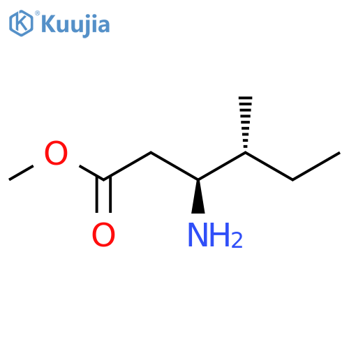 methyl (3S,4R)-3-amino-4-methylhexanoate structure