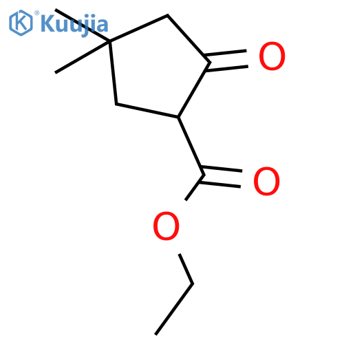 ethyl 4,4-dimethyl-2-oxocyclopentane-1-carboxylate structure