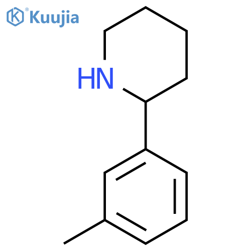 2-(3-Methylphenyl)piperidine structure