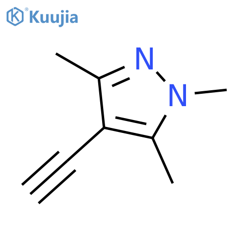 4-ethynyl-1,3,5-trimethyl-1H-pyrazole structure