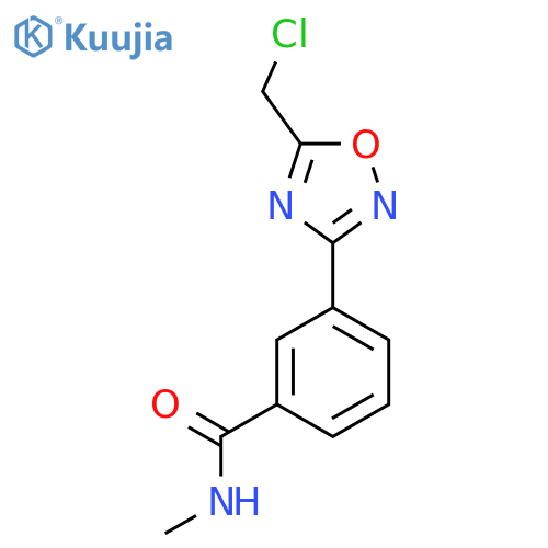3-[5-(Chloromethyl)-1,2,4-oxadiazol-3-yl]-N-methylbenzamide structure