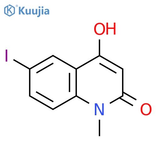 2(1H)-Quinolinone, 4-hydroxy-6-iodo-1-methyl- structure