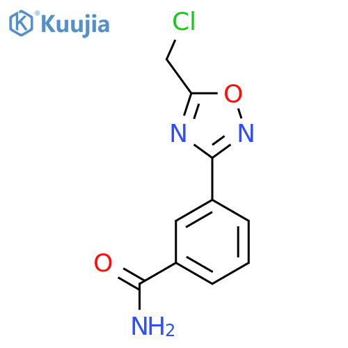 3-[5-(Chloromethyl)-1,2,4-oxadiazol-3-yl]benzamide structure