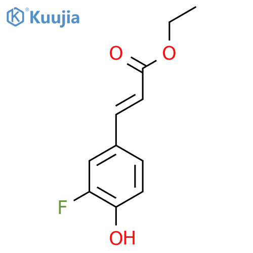 (2E)-3-(3-Fluoro-4-hydroxyphenyl)-2-propenoic Acid Ethyl Ester structure