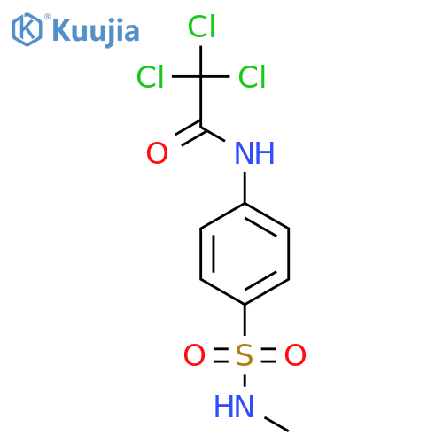 Acetamide,2,2,2-trichloro-N-[4-[(methylamino)sulfonyl]phenyl]- structure
