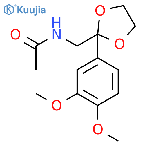 Acetamide,N-[[2-(3,4-dimethoxyphenyl)-1,3-dioxolan-2-yl]methyl]- structure